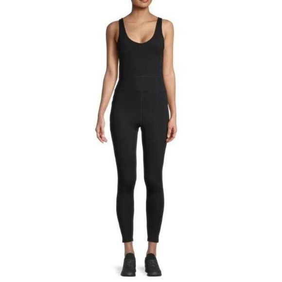 Calvin Klein Performance PF2D8044 Women Sz XS Black Fitted Strappy Jumpsuit $100 - Picture 9 of 10